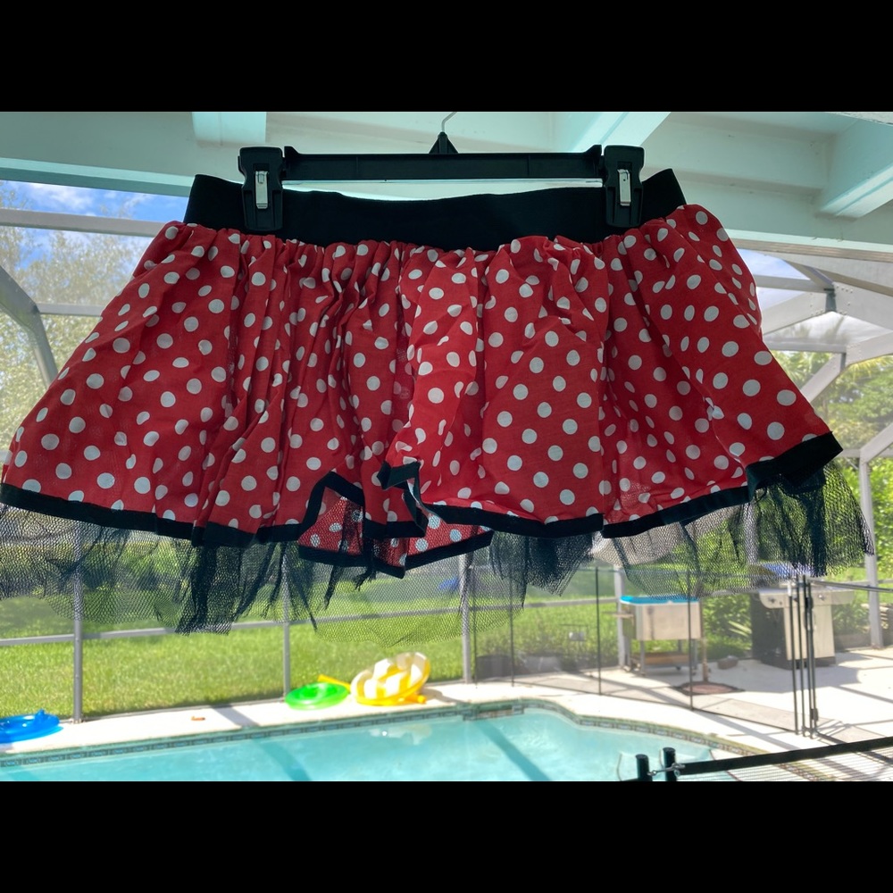 Minnie Mouse Halloween adult costume skirt&gloves